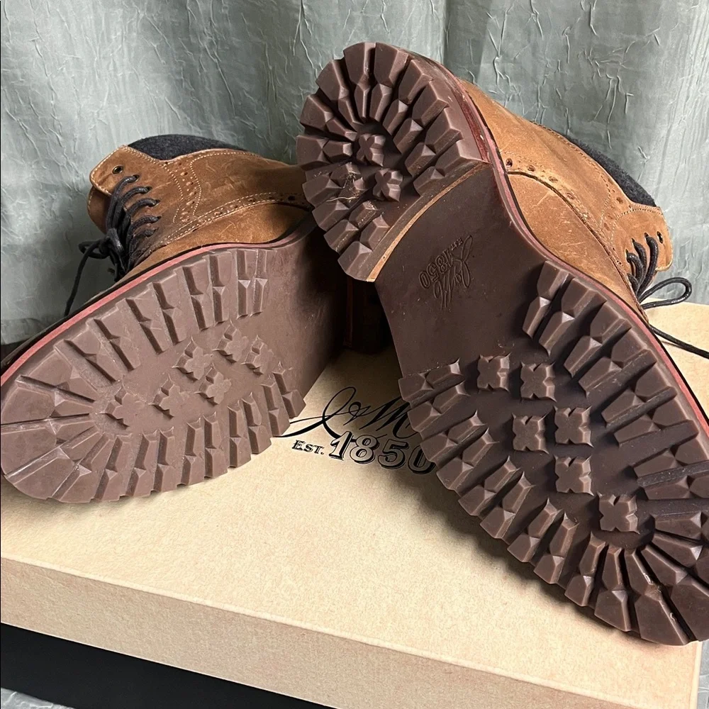 Johnston & Murphy Tan Oiled Cap Toe Karnes Boot - Men - Picture 3 of 5